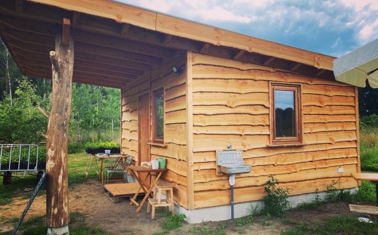 Verkoophuisje pluktuin welig