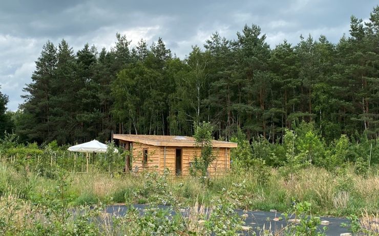 Verkoophuisje pluktuin welig